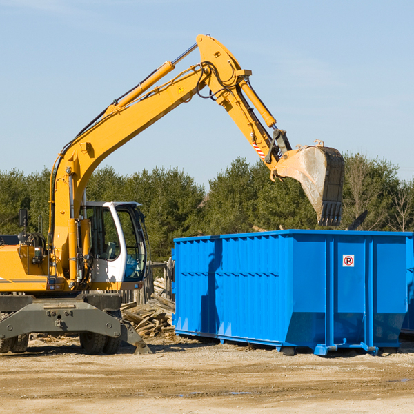 are there any restrictions on where a residential dumpster can be placed in Carl GA